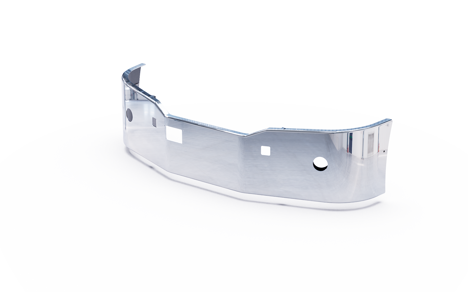 Kenworth T680 Next Gen Chrome Bumper (2022–2025) — Galhor — Perspective view