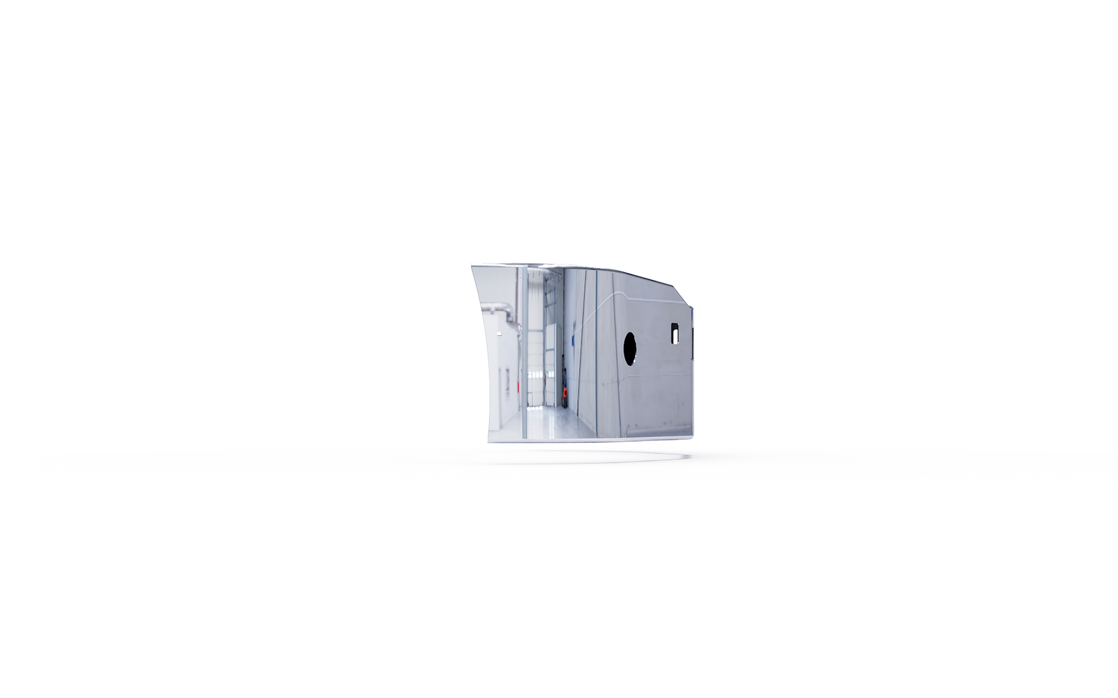 Kenworth T680 Next Gen Chrome Bumper (2022–2025) — Galhor — Side view